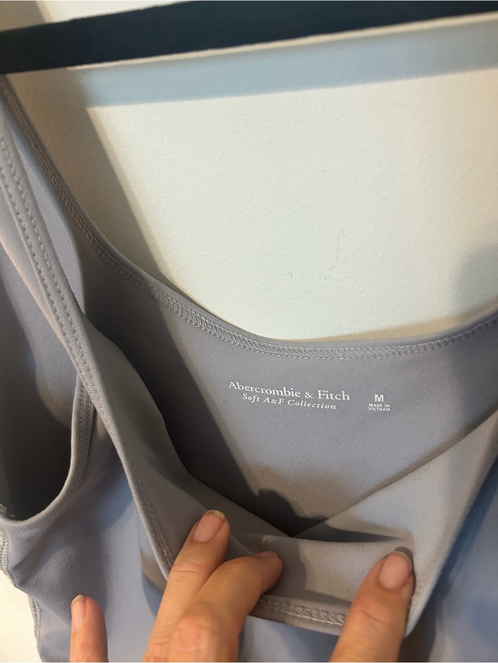 Abercrombie & Fitch Gray Scoop Neck Tank